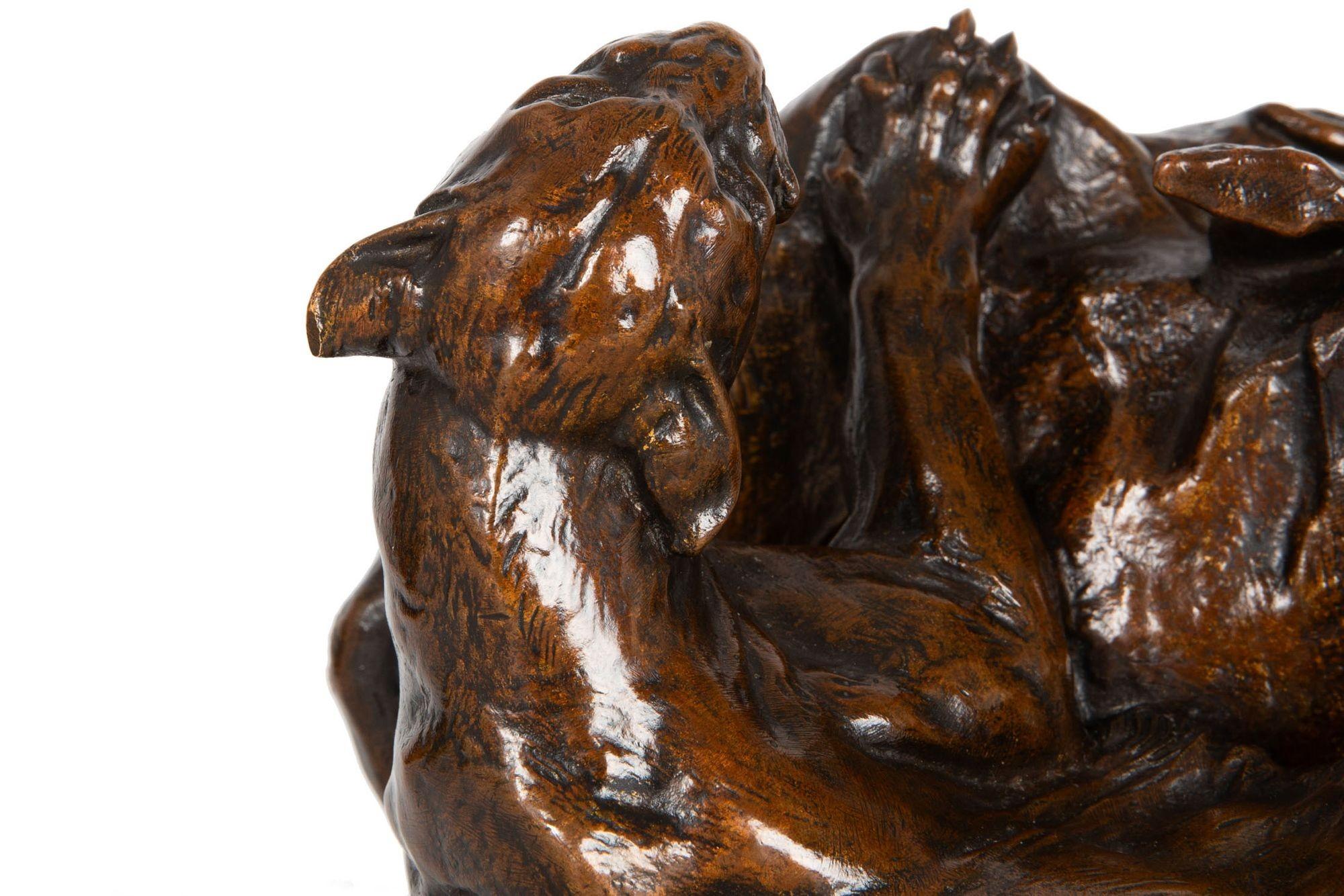 French Bronze Sculpture “Desert Drama” by Georges Gardet 11