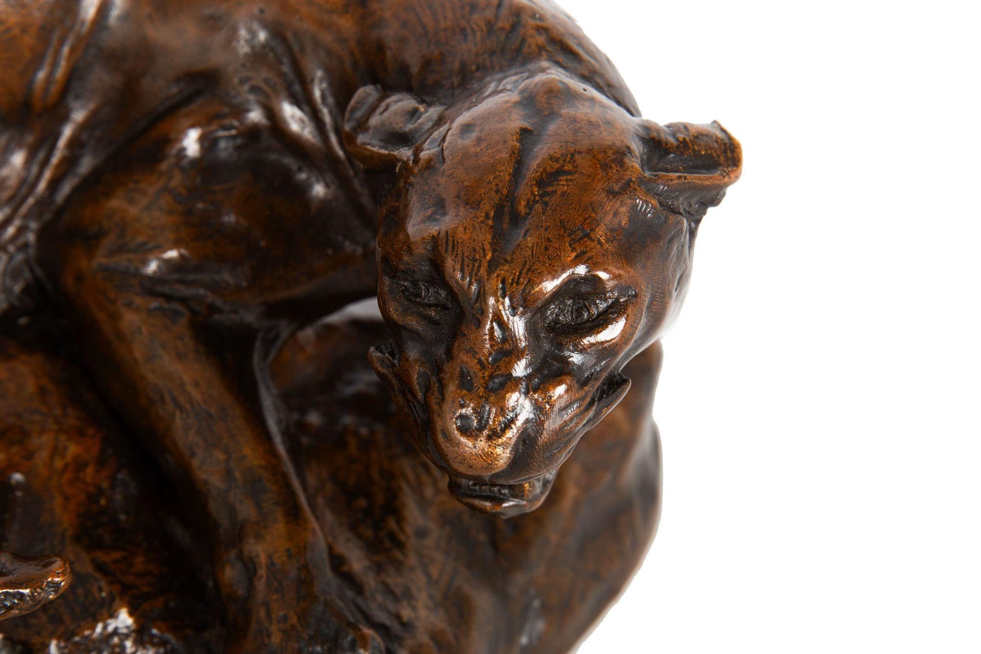 French Bronze Sculpture “Desert Drama” by Georges Gardet 13