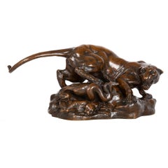 Sculpture française en bronze - Drama du désert de Georges Gardet