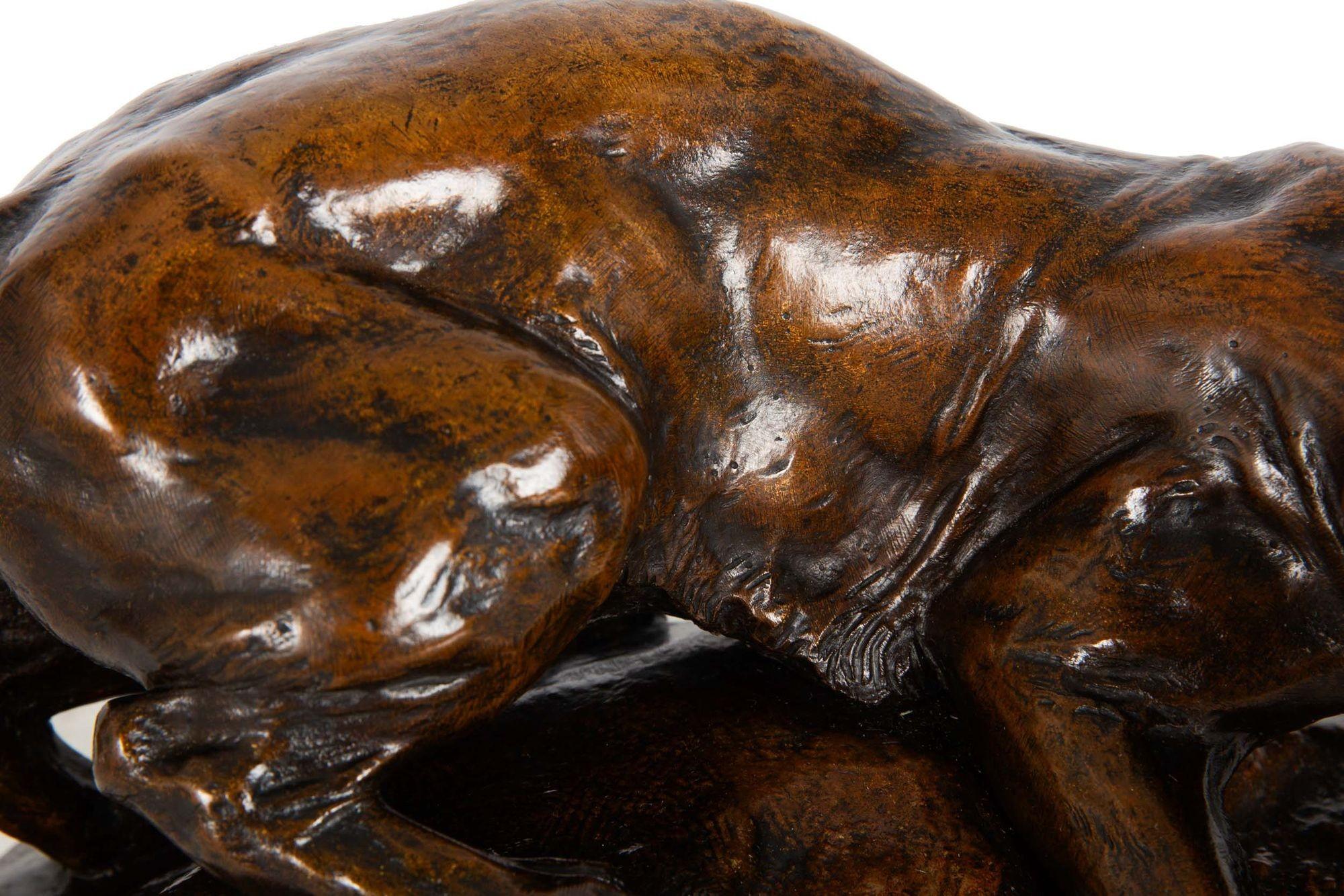French Bronze Sculpture “Desert Drama” by Georges Gardet 3