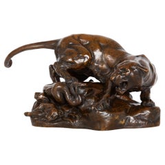 French Bronze Sculpture “Desert Drama” by Georges Gardet