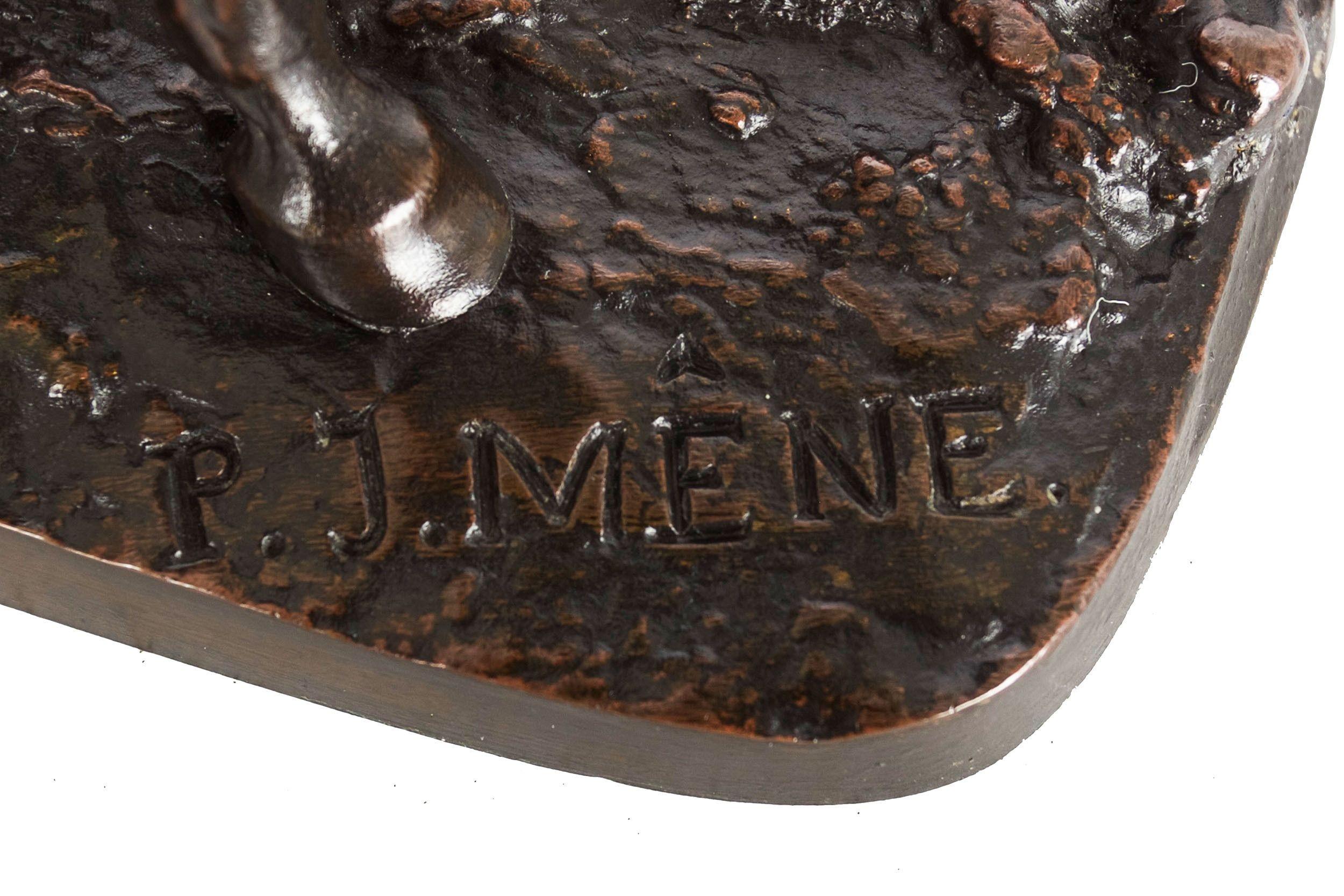 French Bronze Sculpture Egyptian Stallion Horse “Ibrahim”after Pierre Jules Mene 4