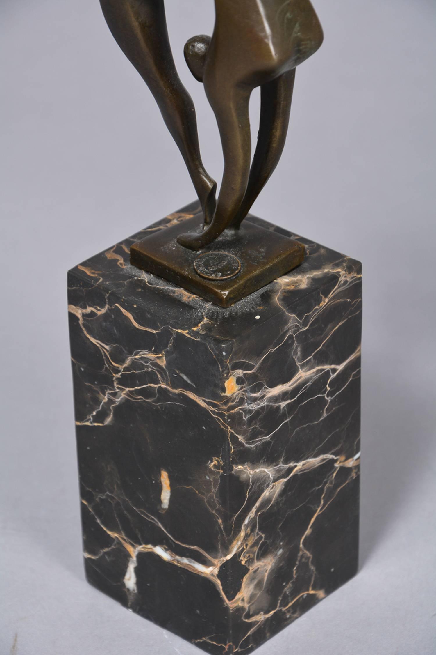 Fin du 20e siècle Sculpture française en bronze