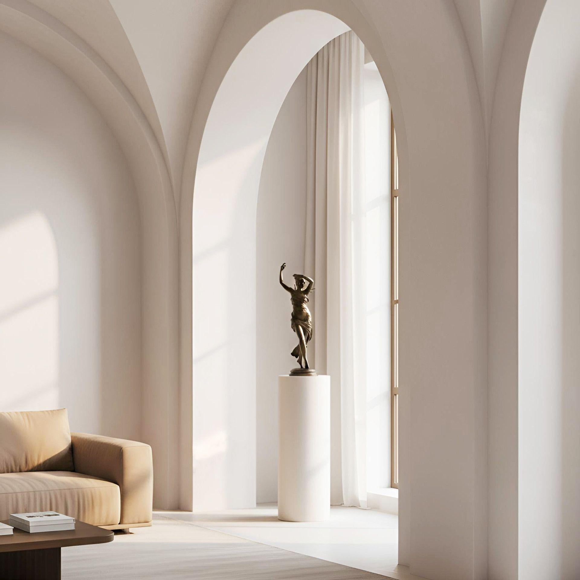 Romantico Scultura francese in bronzo 