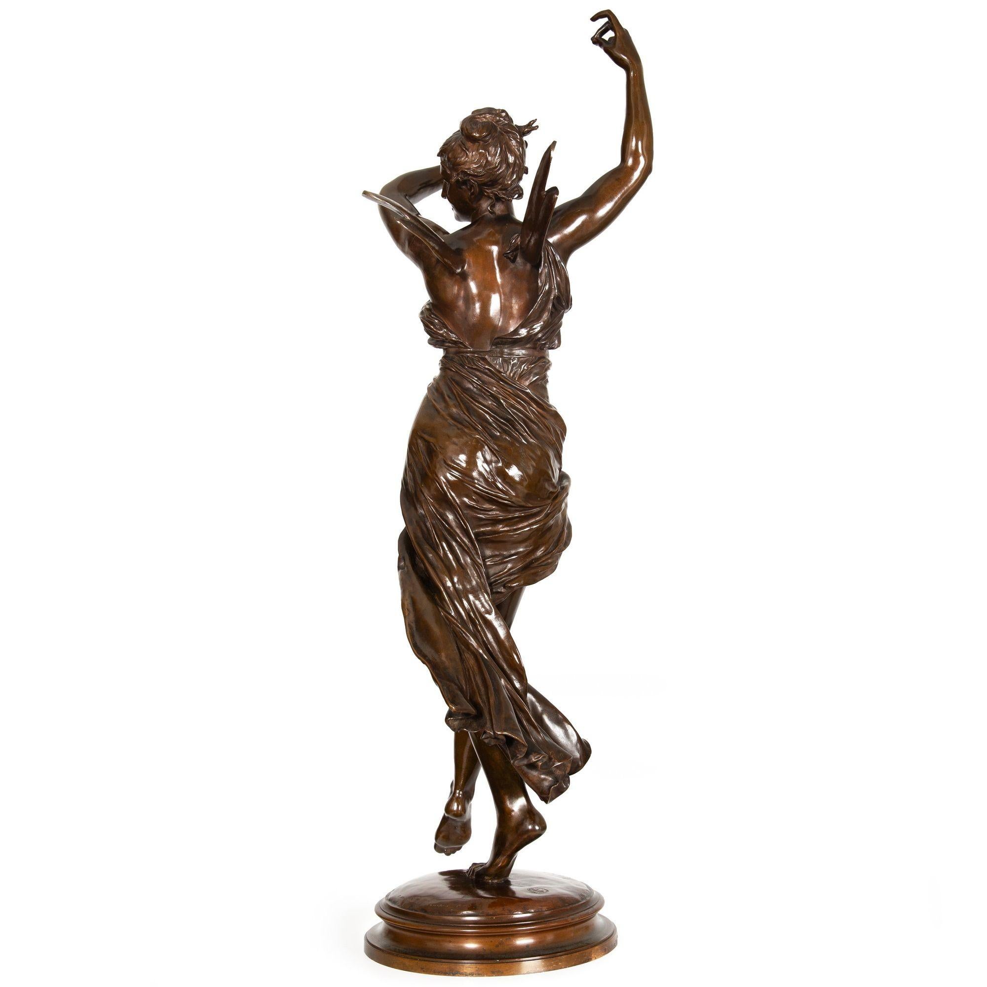 Intagliato Scultura francese in bronzo 