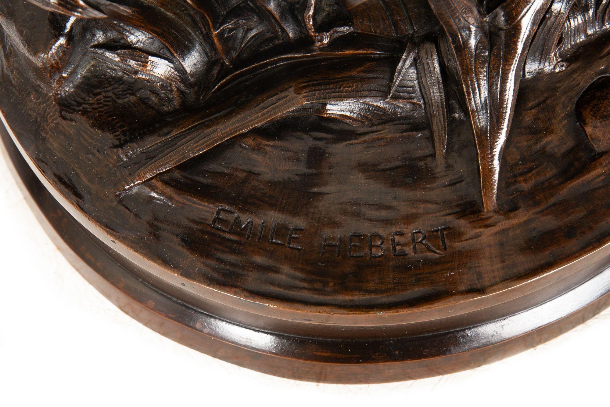 French Bronze Sculpture “La Fil de la Vierge” by Pierre-Emile Hebert ca. 1880 in vendita 4