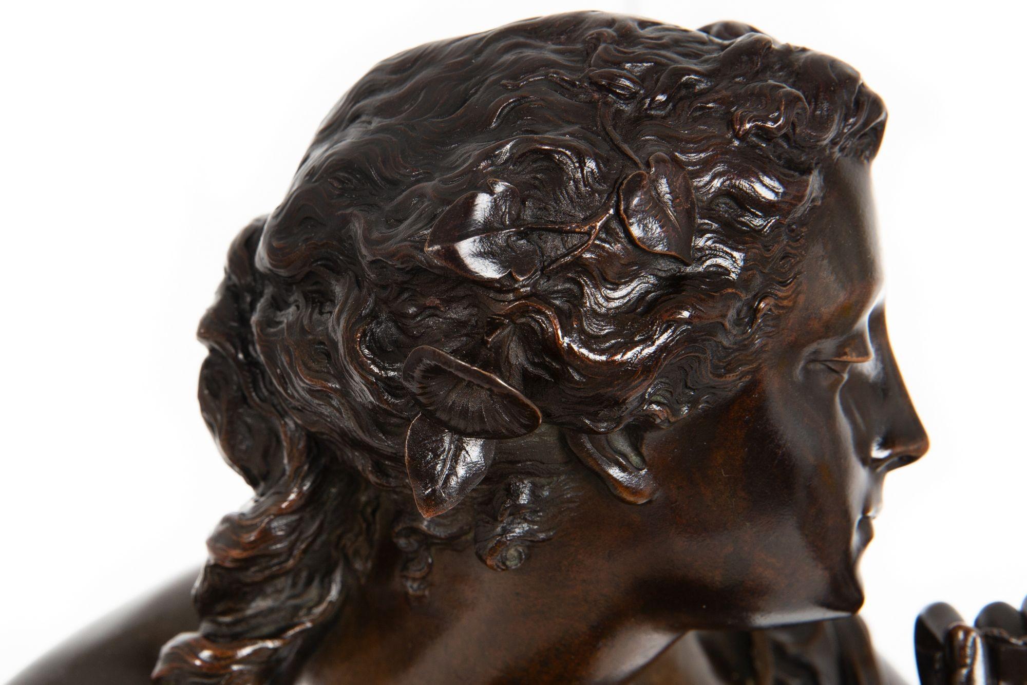 French Bronze Sculpture “La Fil de la Vierge” by Pierre-Emile Hebert ca. 1880 in vendita 12