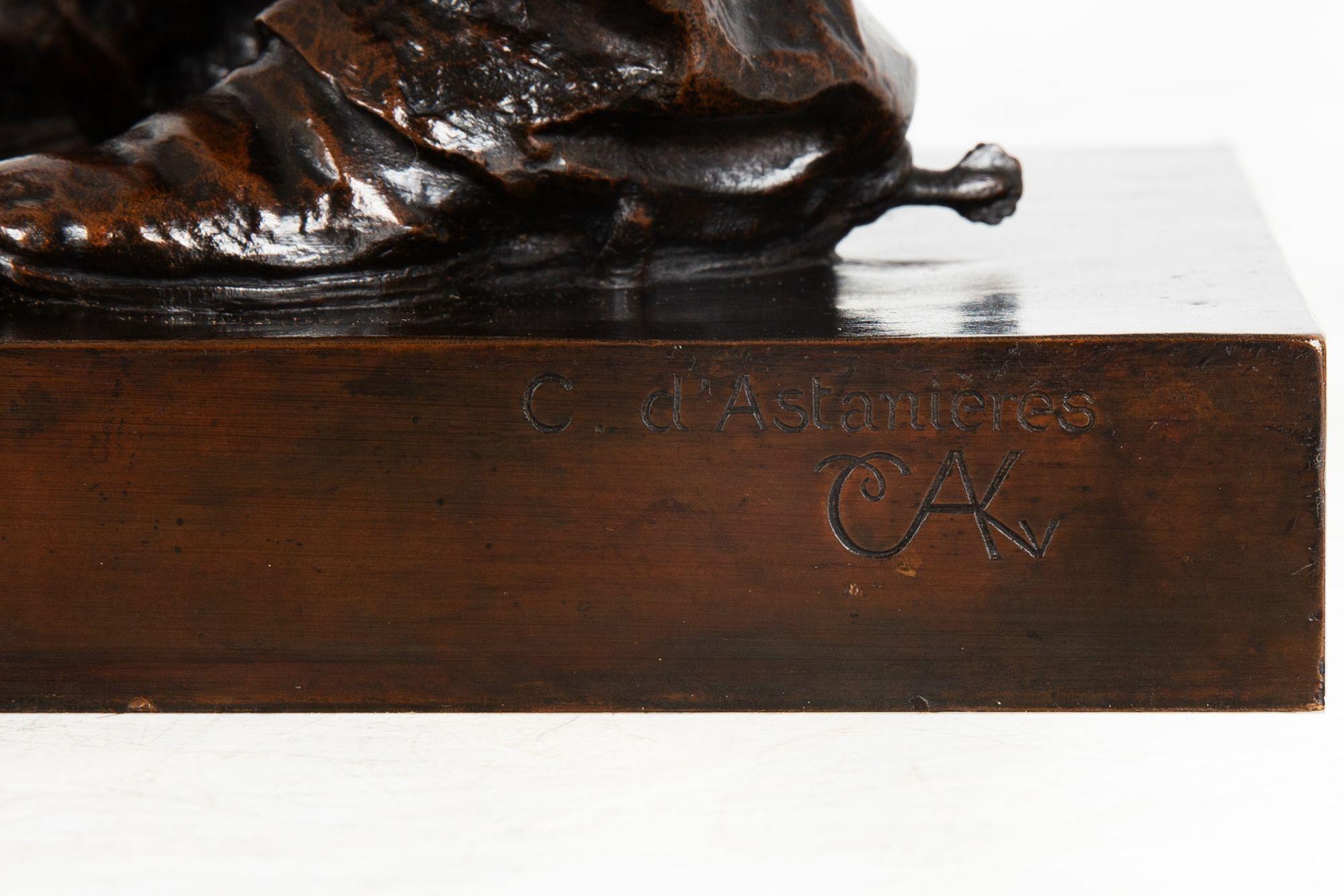 French Bronze Sculpture of “A Boy Soldier