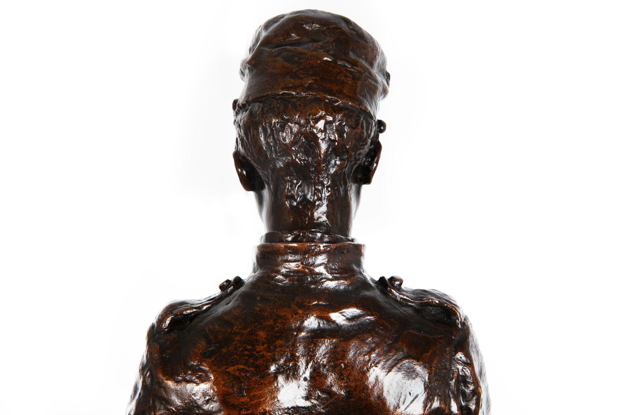 French Bronze Sculpture of “A Boy Soldier