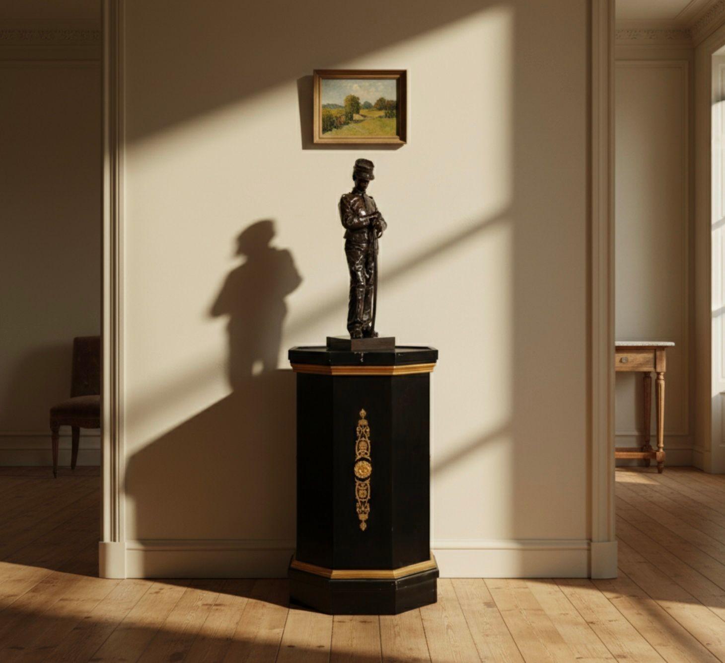 French Bronze Sculpture of “A Boy Soldier