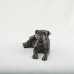 French Bronze Sculpture of a Mastiff Dog