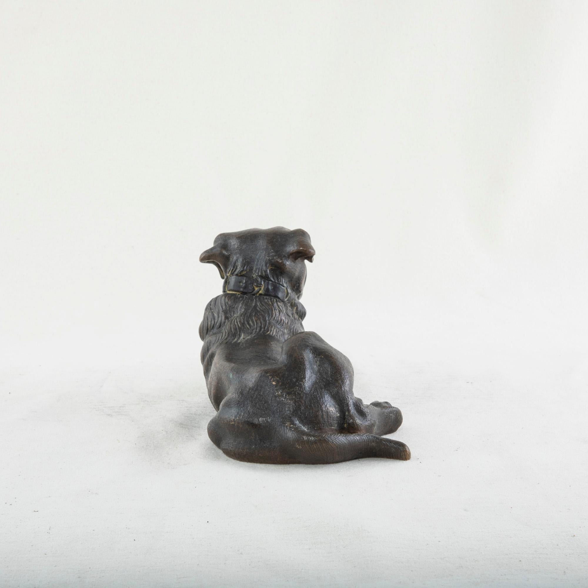 20th Century French Bronze Sculpture of a Mastiff Dog