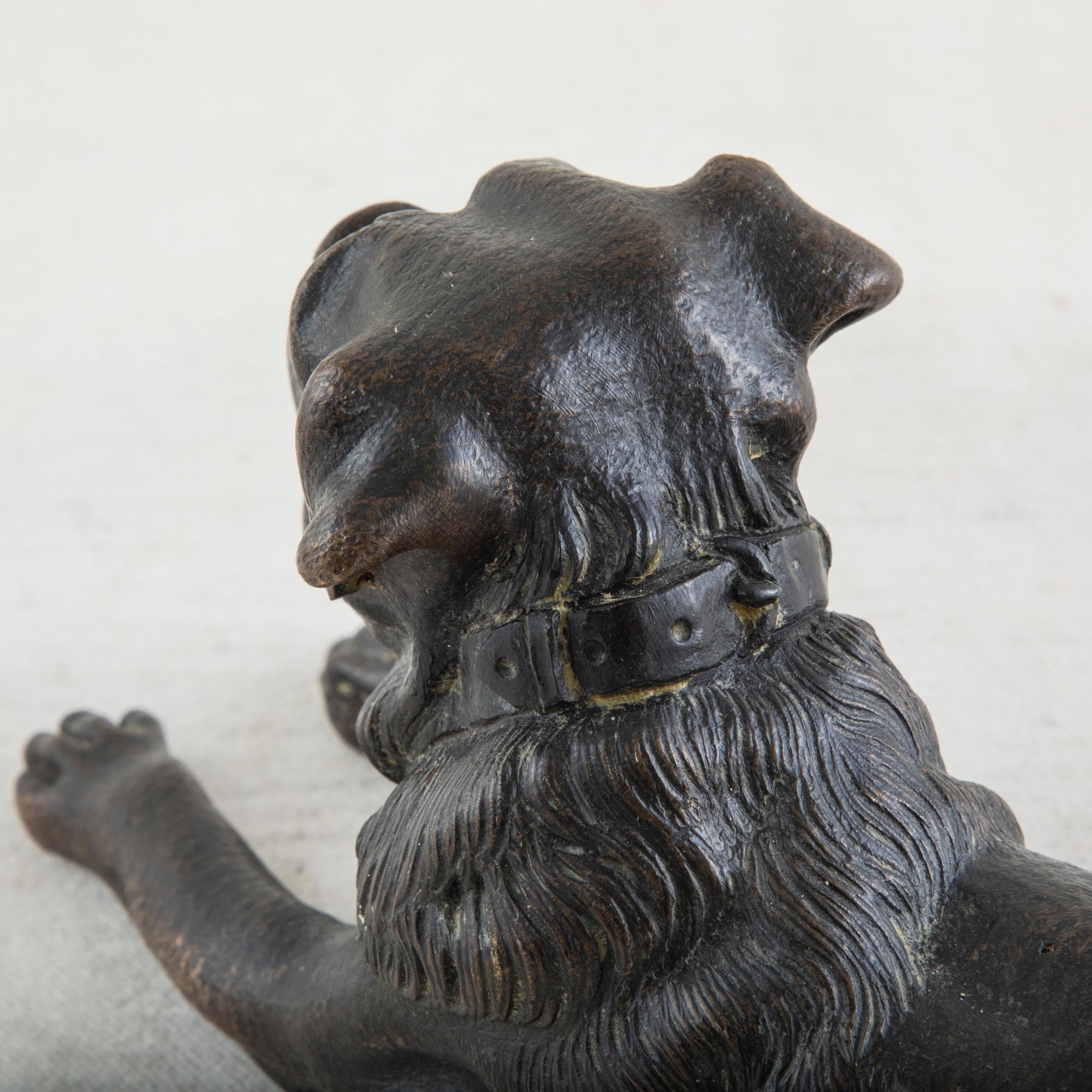 French Bronze Sculpture of a Mastiff Dog 3