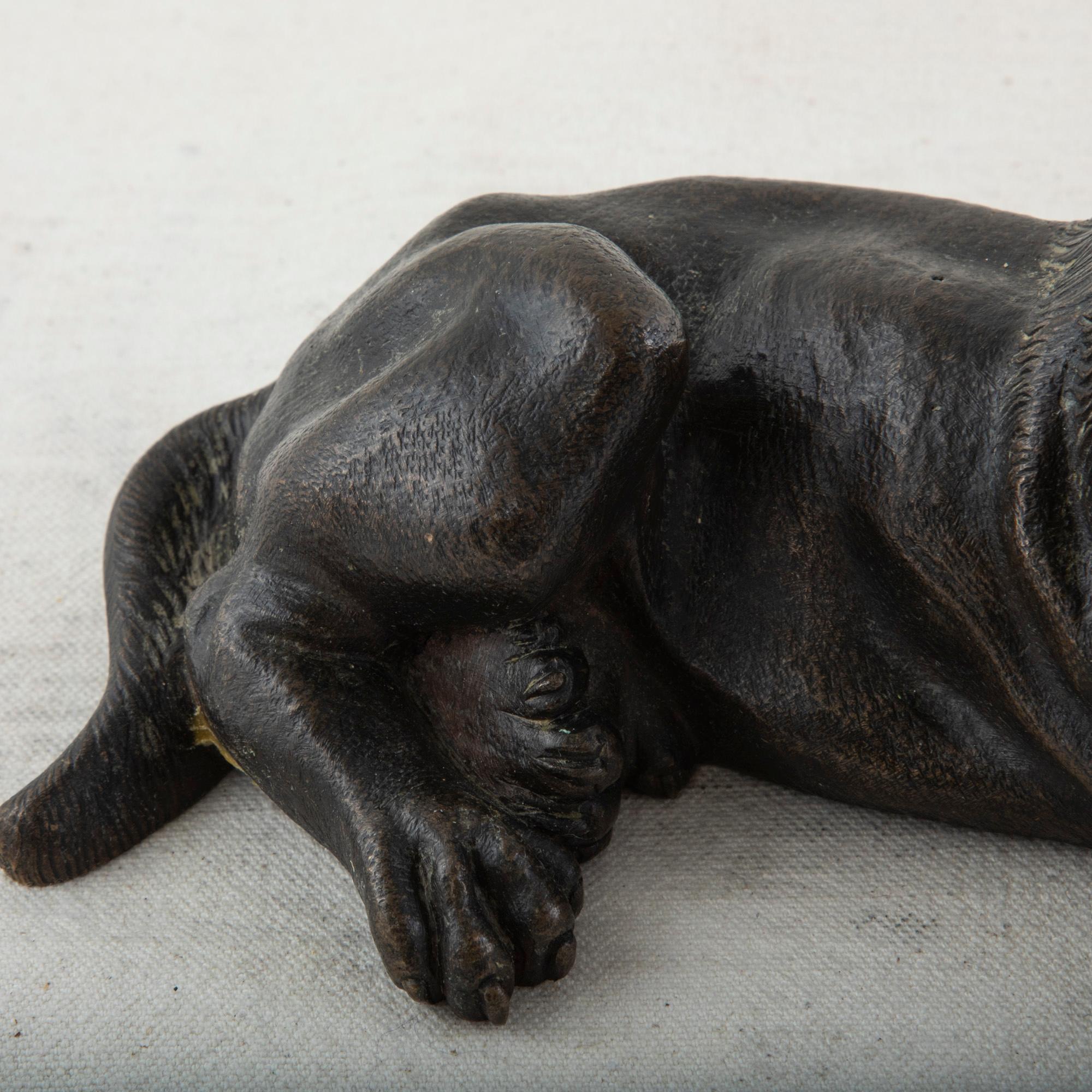 French Bronze Sculpture of a Mastiff Dog 5