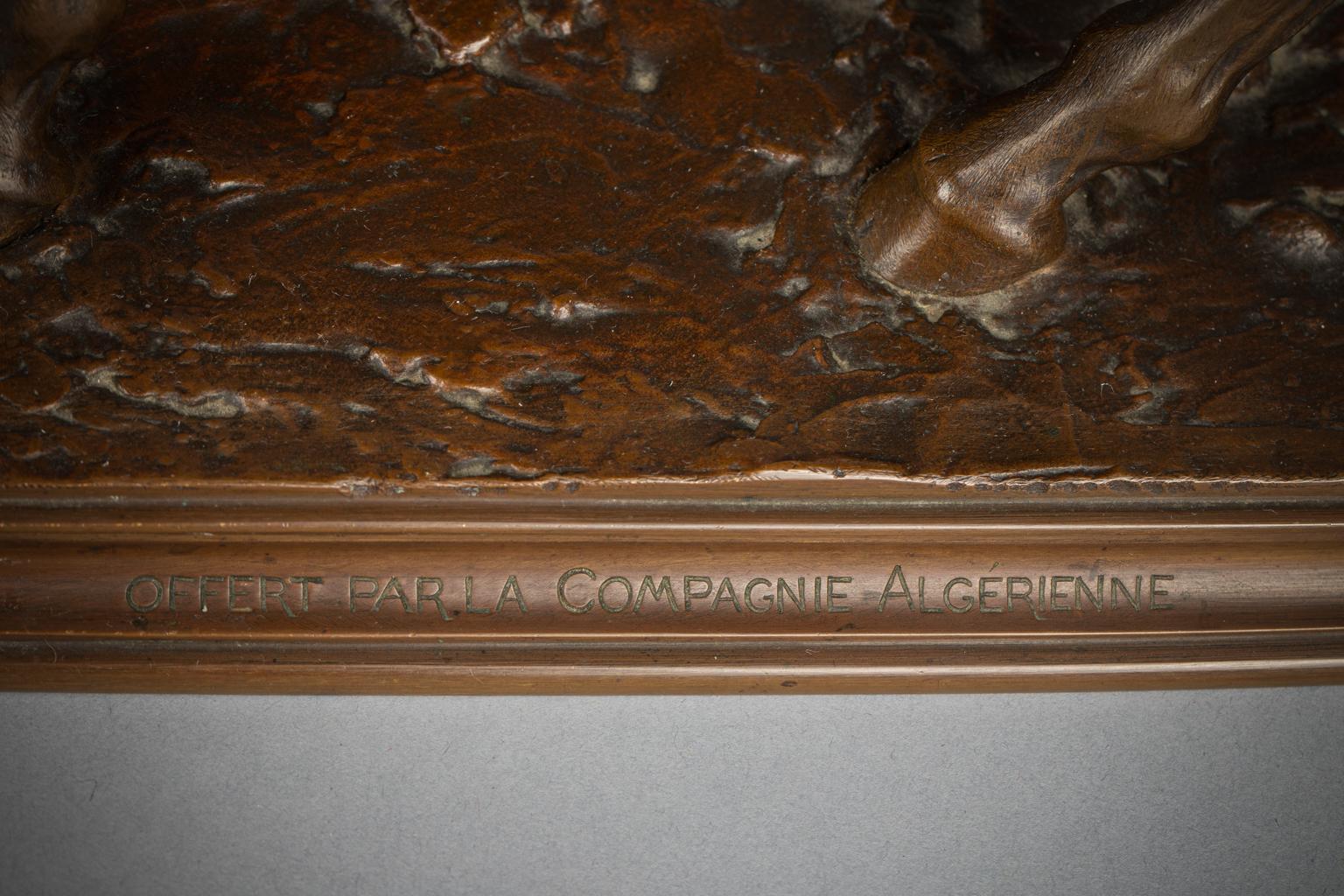 Scultura in bronzo francese di uno stallone, PJ Mene (1810-1871) in vendita 1