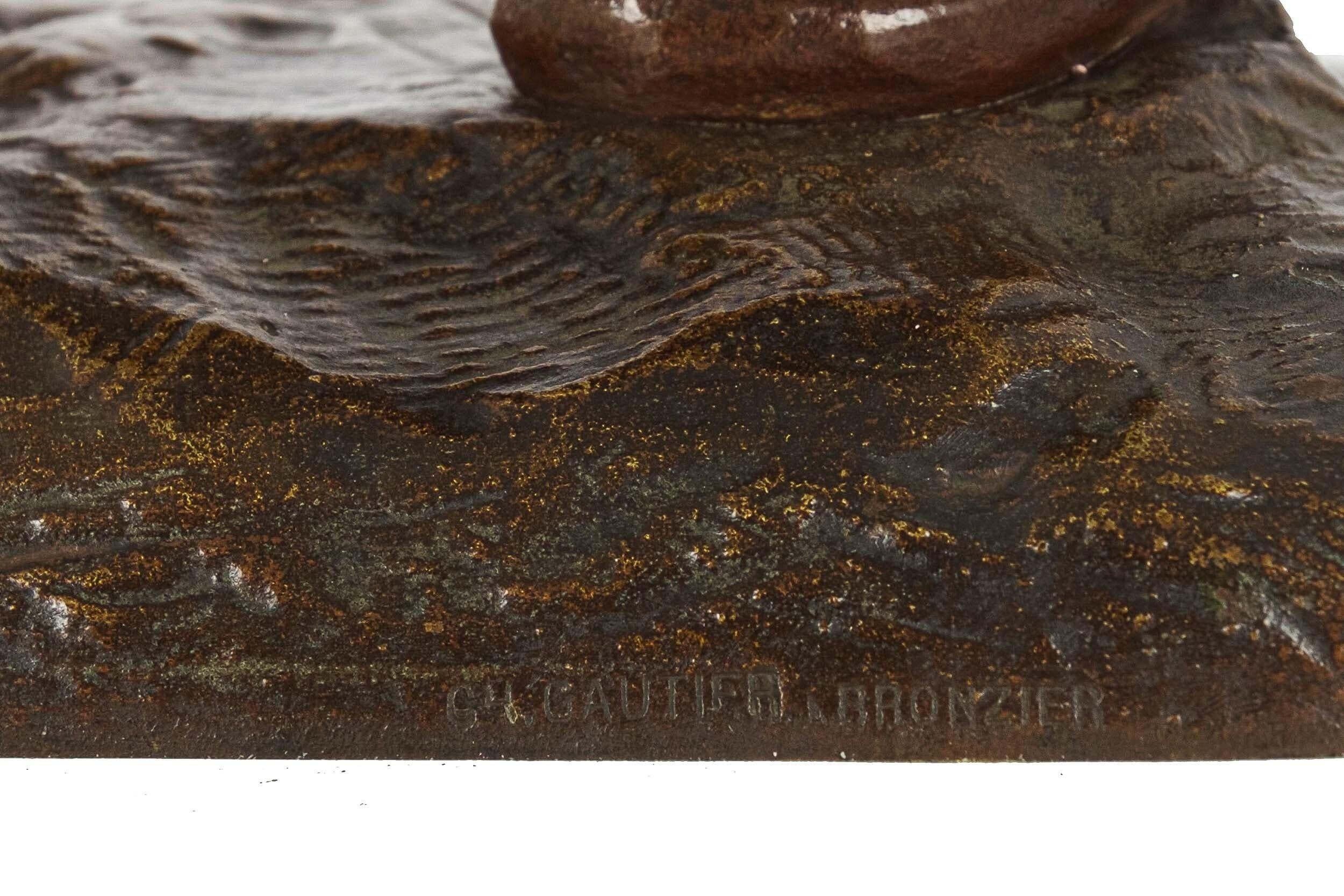 Sculpture française en bronze du « porteur d'eau tunisien » par Marcel Debut en vente 4
