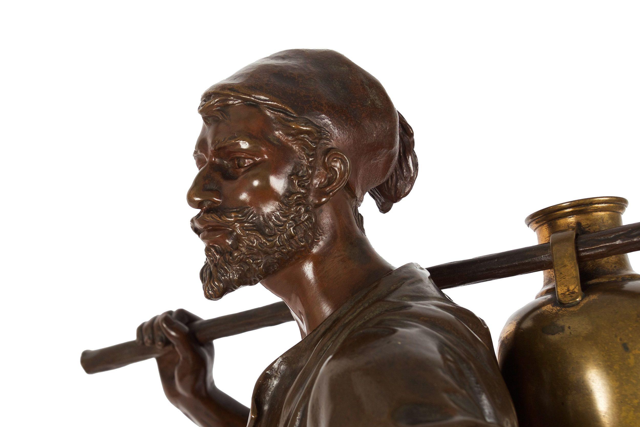 Sculpture française en bronze du « porteur d'eau tunisien » par Marcel Debut en vente 7