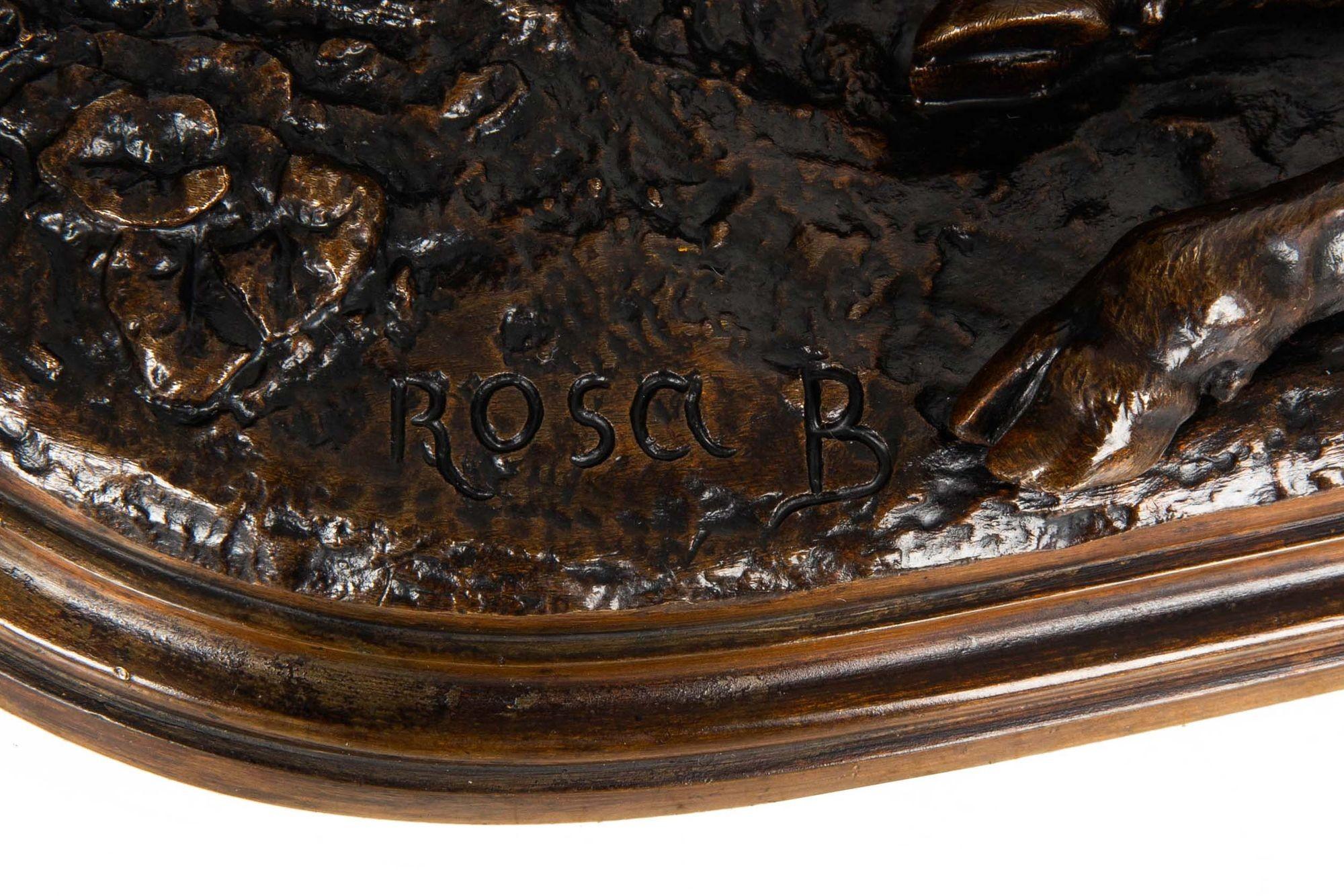 Sculpture française du taureau reposant de Rosa Bonheur & Peyrol 3