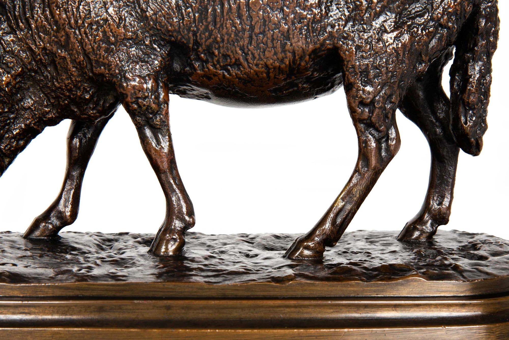 French Bronze Sculpture Rosa Bonheur “Mouton Broutant” Sheep ca. 1860 7