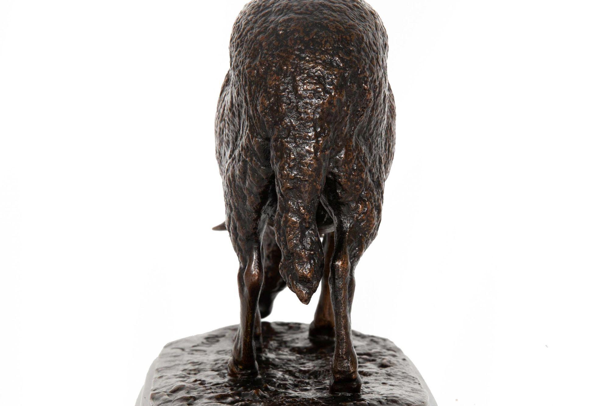 French Bronze Sculpture Rosa Bonheur “Mouton Broutant” Sheep ca. 1860 8