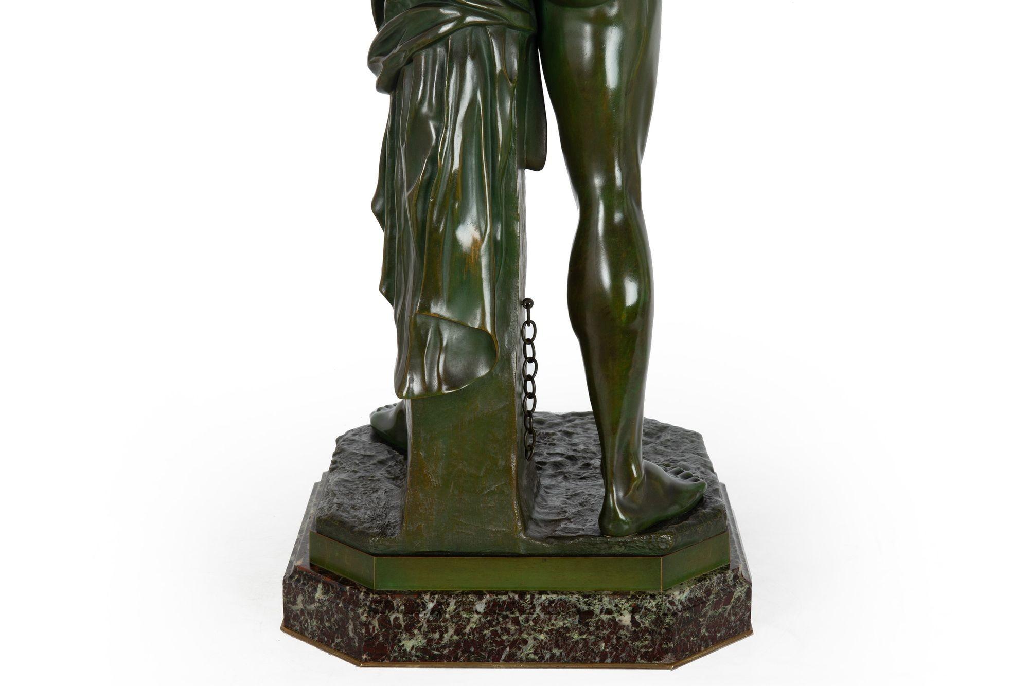 French Bronze Sculpture “Spartacus Breaking His Chains” after Denis Foyatier 2