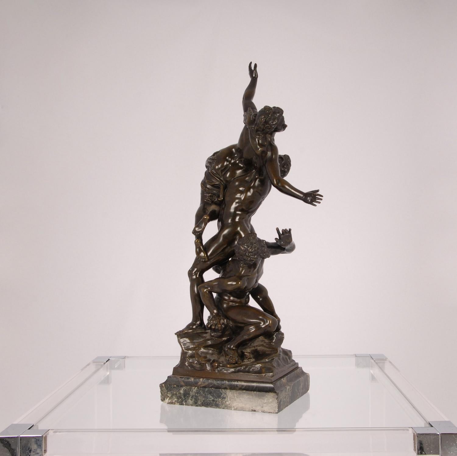 19th Century French Bronze Sculpture the Abduction of Sabine Women Giambologna Renaissance