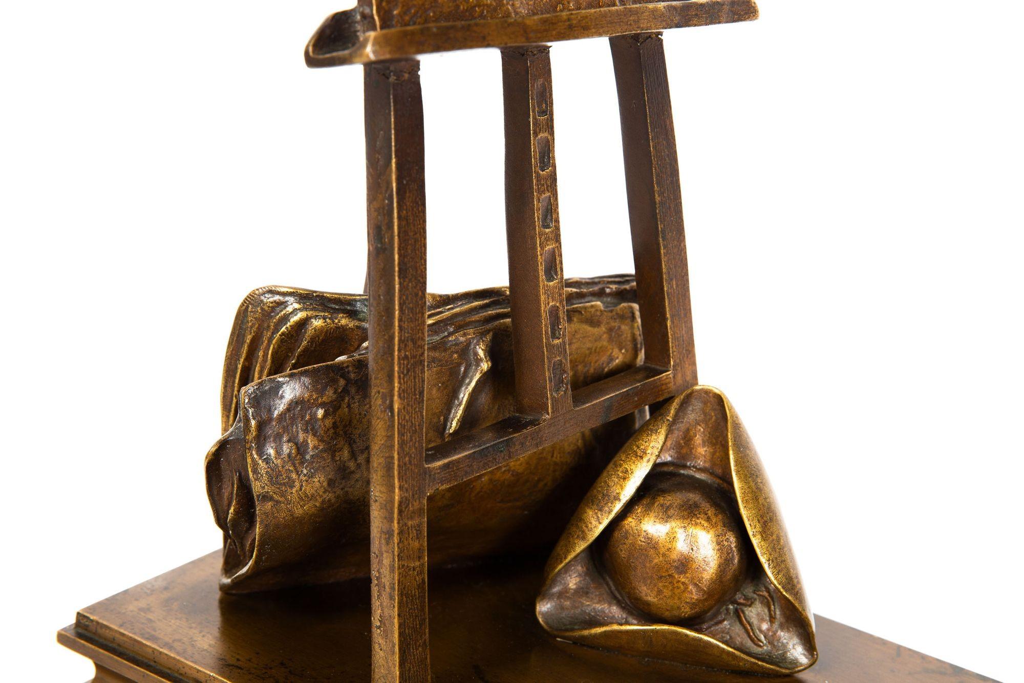 Französische Bronze-Skulptur The Amateur von Pierre Detrier um 1890 im Angebot 7