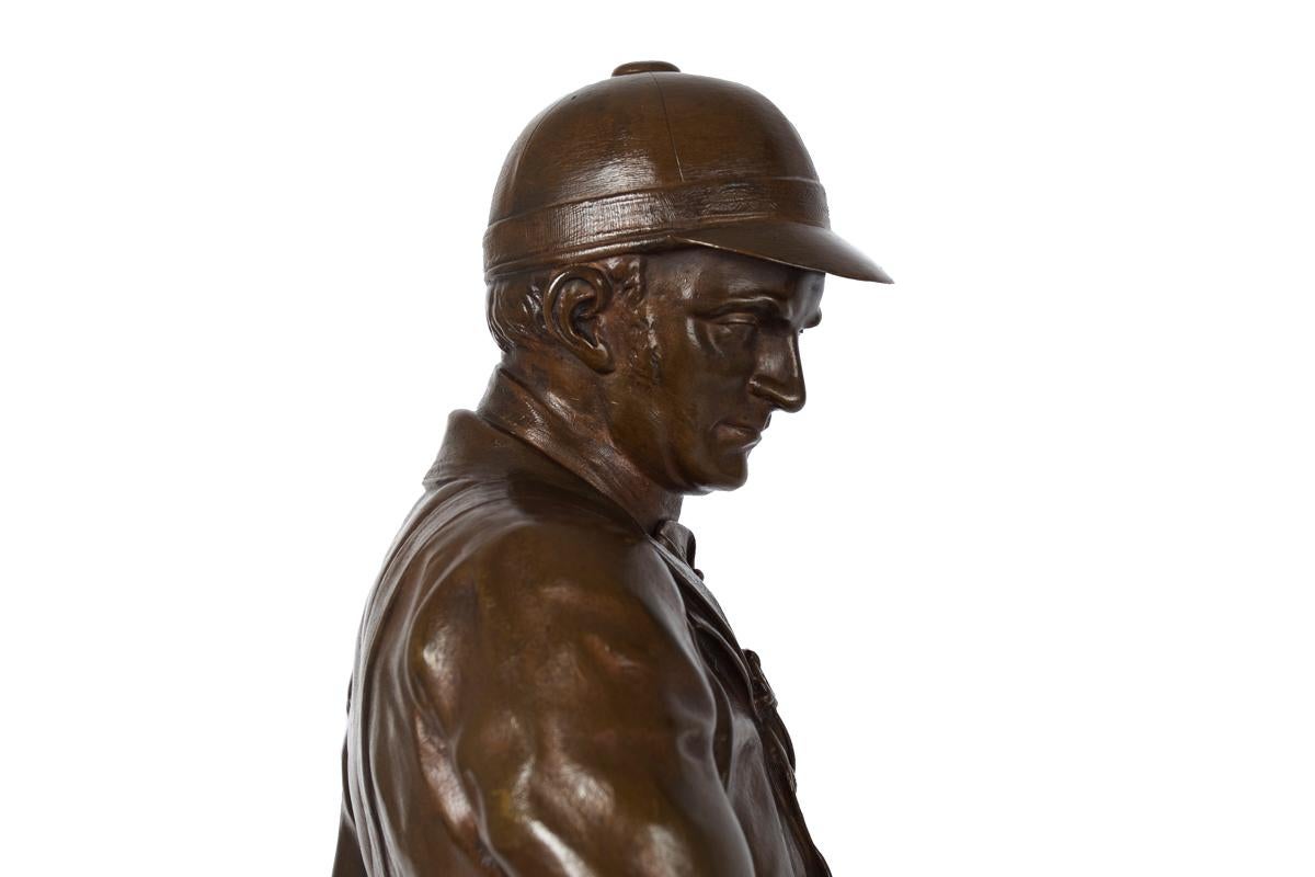 Sculpture française en bronze Valet de Limier de Pierre Jules Mene & Barbedienne en vente 7
