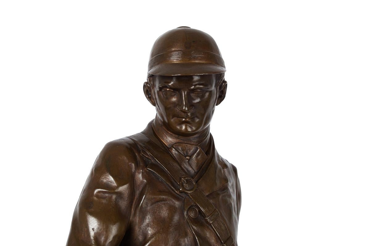 Sculpture française en bronze Valet de Limier de Pierre Jules Mene & Barbedienne Bon état - En vente à Shippensburg, PA