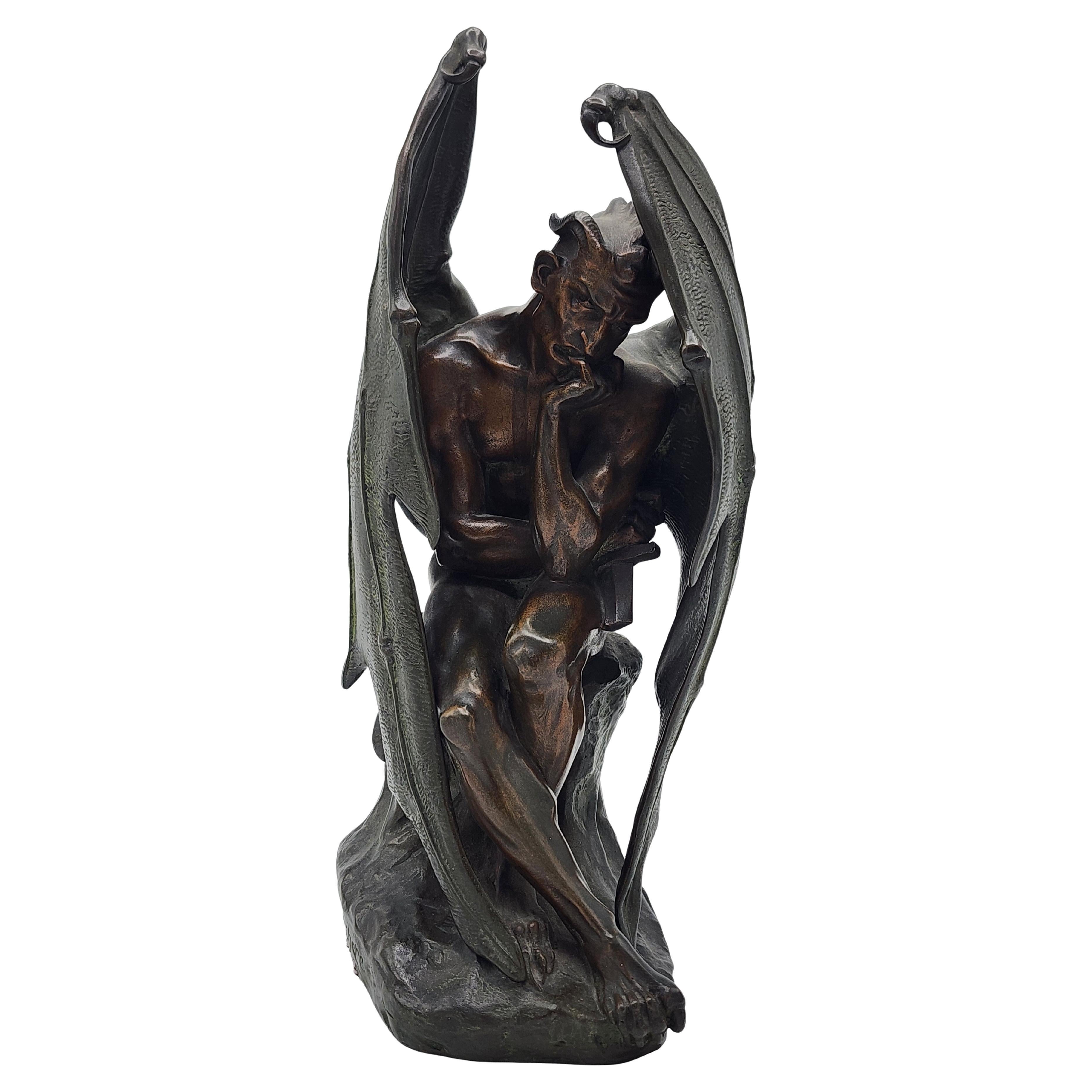 Französische Bronze-Skulptur mit Patina von Jean-Jacques Feuchère