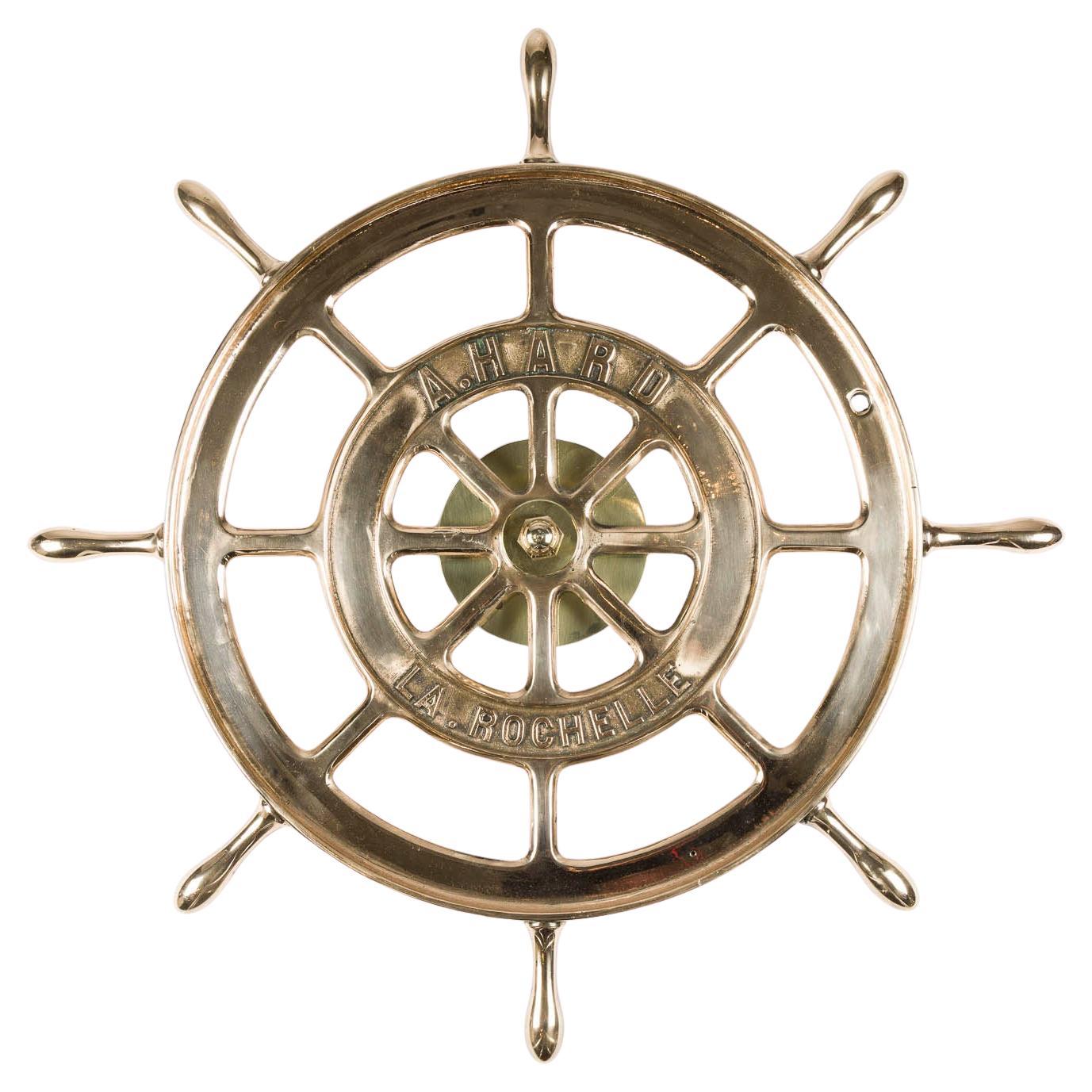 French bronze ships wheel, La Rochelle