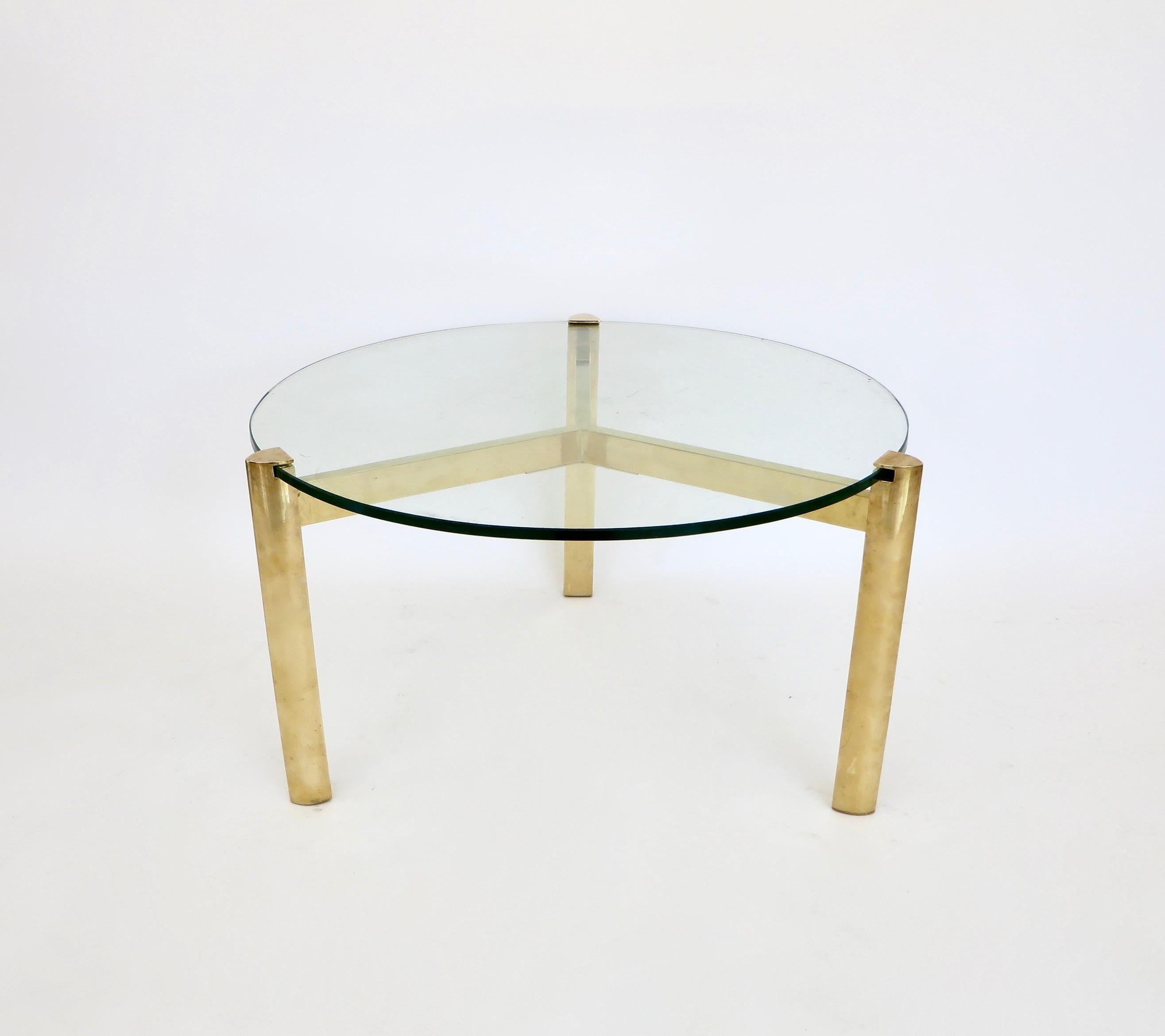 small bronze side table