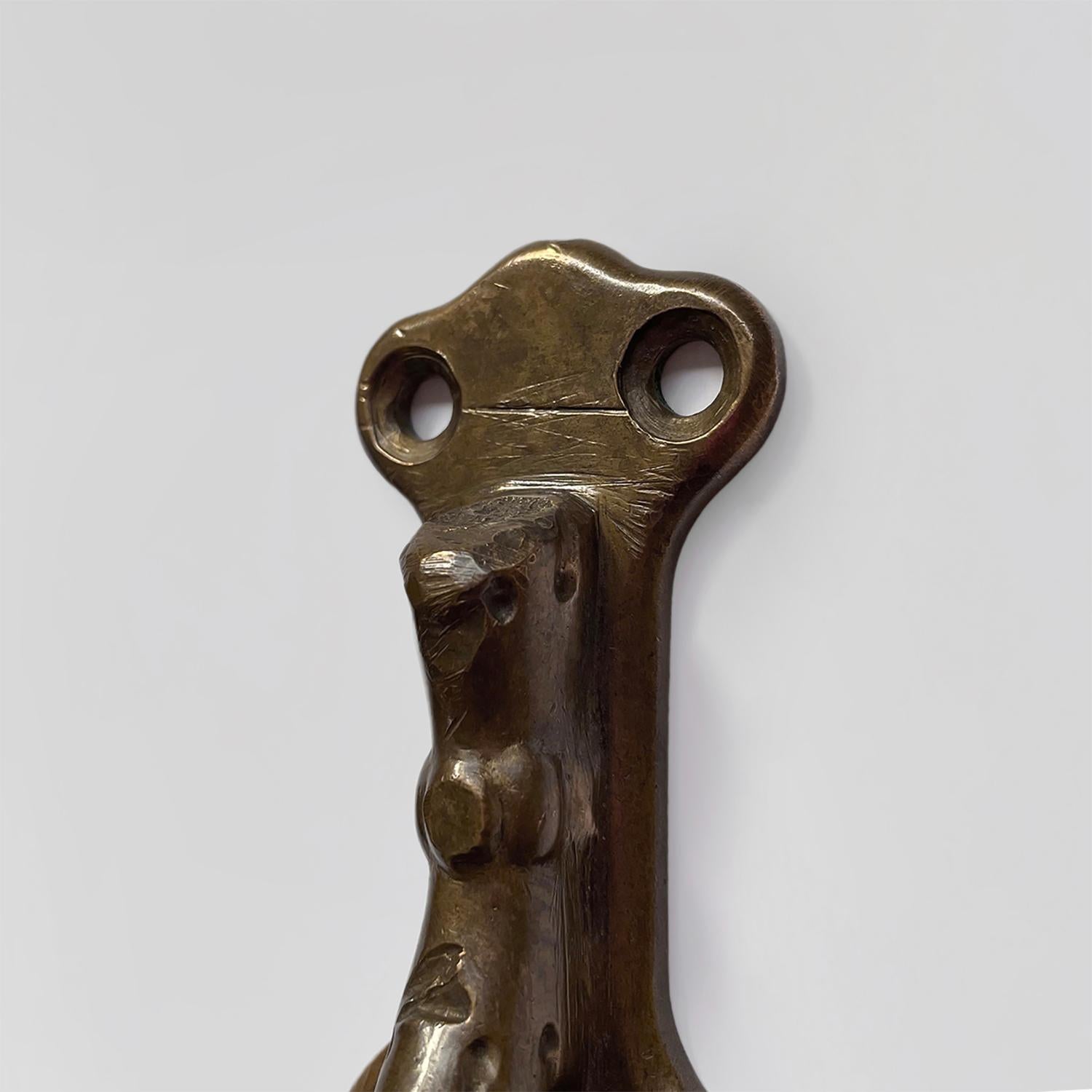 French Bronze Single Wall Hook For Sale 2