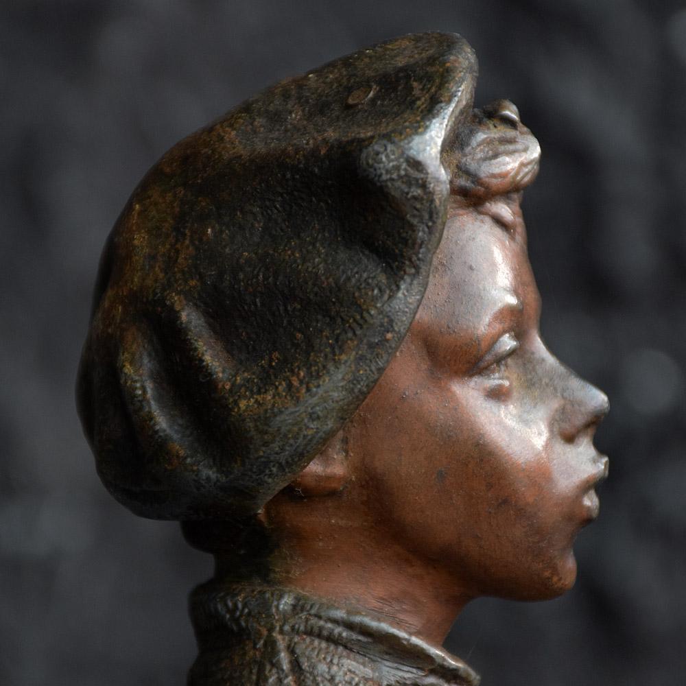 French Bronze Spelter Figure by Siffleur 