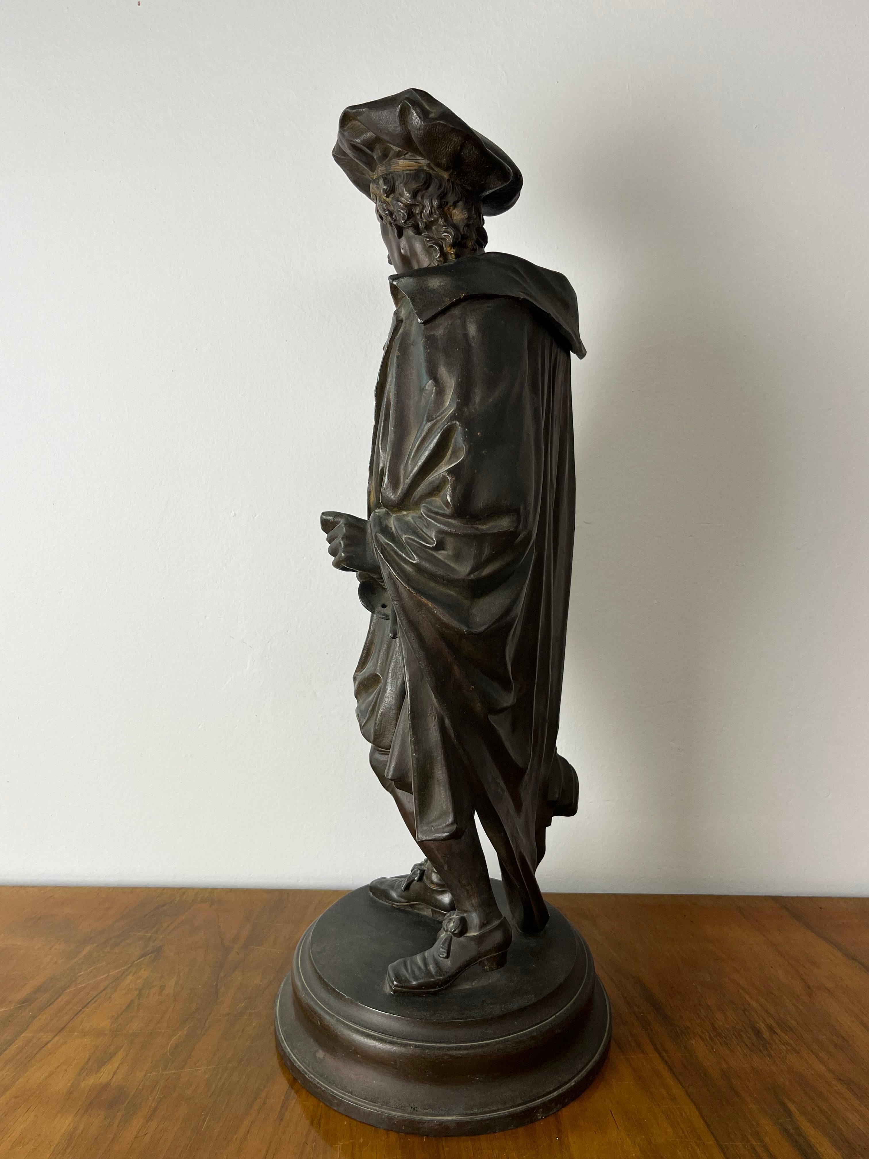 Statua di bronzo francese, anni '30 In condizioni buone in vendita a Palermo, IT