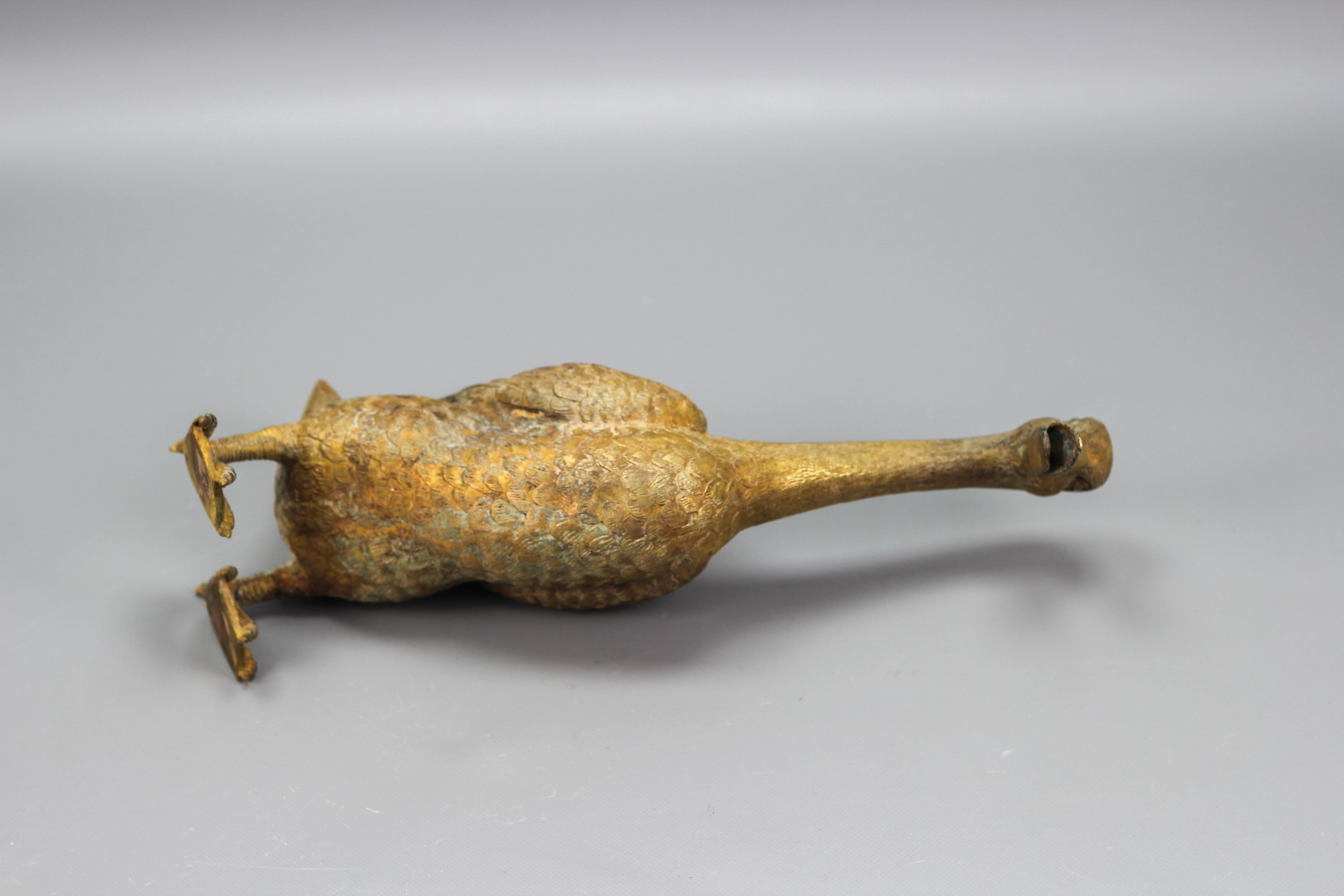 French Bronze Statue of a Standing Duck, circa 1950s 12