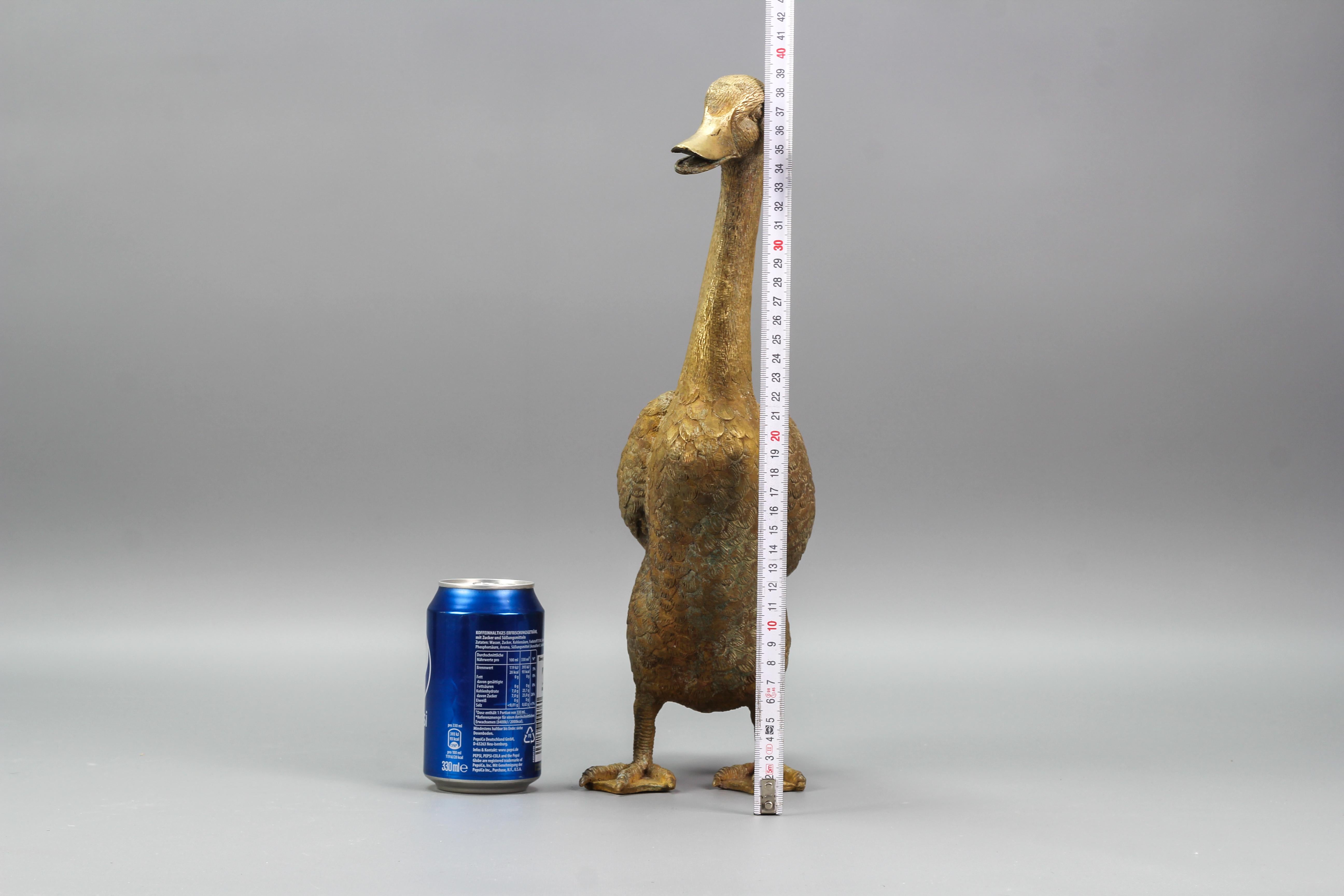 French Bronze Statue of a Standing Duck, circa 1950s 14