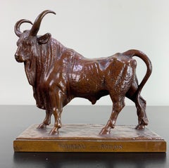 French Bronze Study of a Bull Jean Baptiste Clesinger, 19th Century
