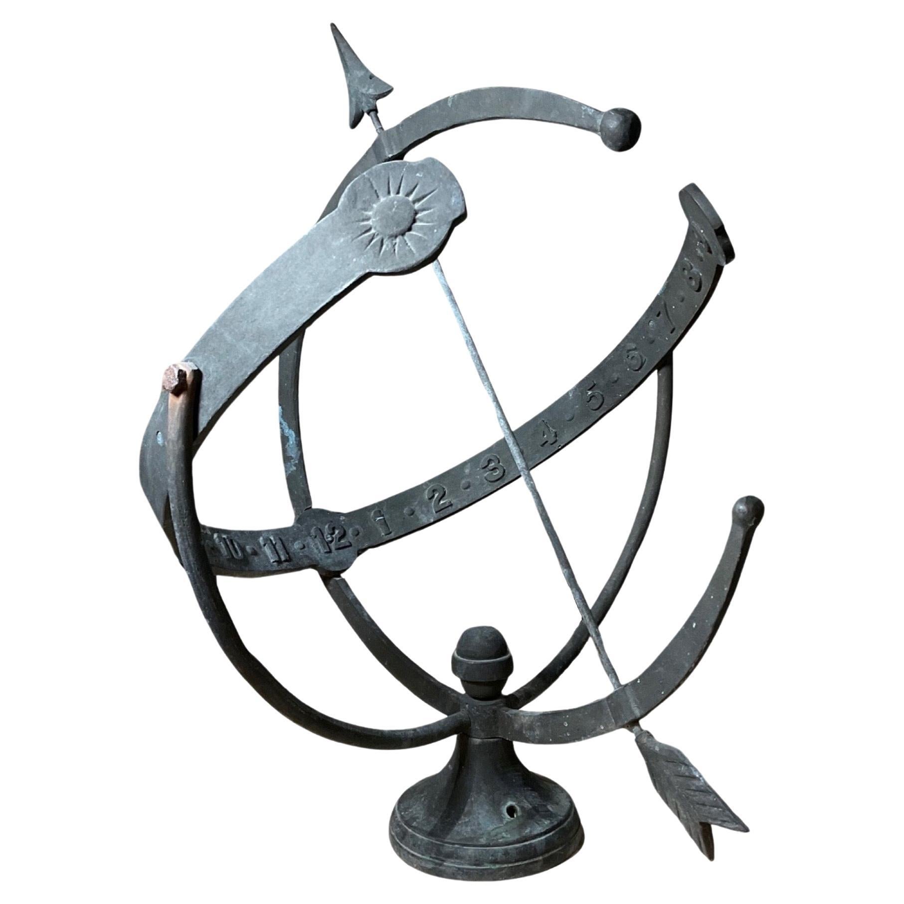 French Bronze Sundial