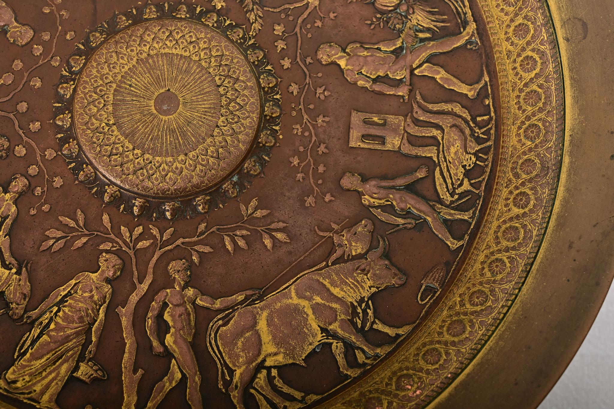 French Bronze Tazza Dish by F. Levillain for Barbedienne In Good Condition In Baton Rouge, LA