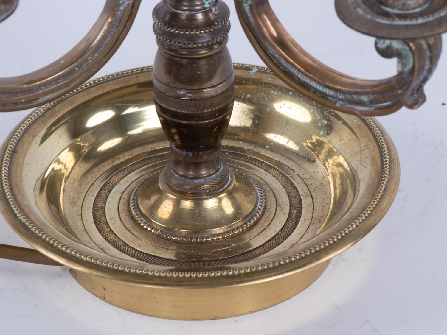 Französische Bouillotte-Lampe aus Bronze und Zinn im Louis-XV-Stil, 19. Jahrhundert im Angebot 2