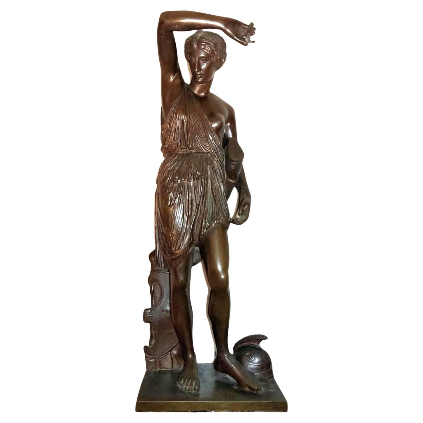 "Amazzone ferita" in bronzo francese, inizio XIX secolo in vendita