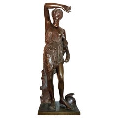 "Amazzone ferita" in bronzo francese, inizio XIX secolo