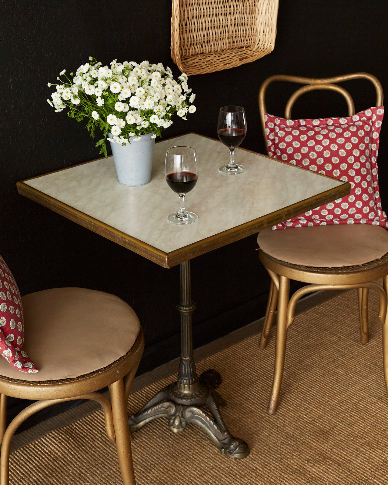 french marble bistro table