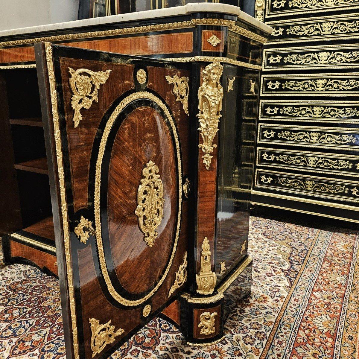 French Brown and Gilt Bronze Cabinet by Diehl 3