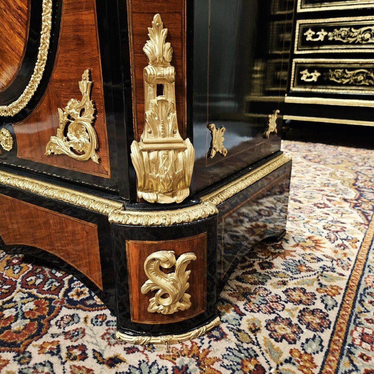 Blackened French Brown and Gilt Bronze Cabinet by Diehl