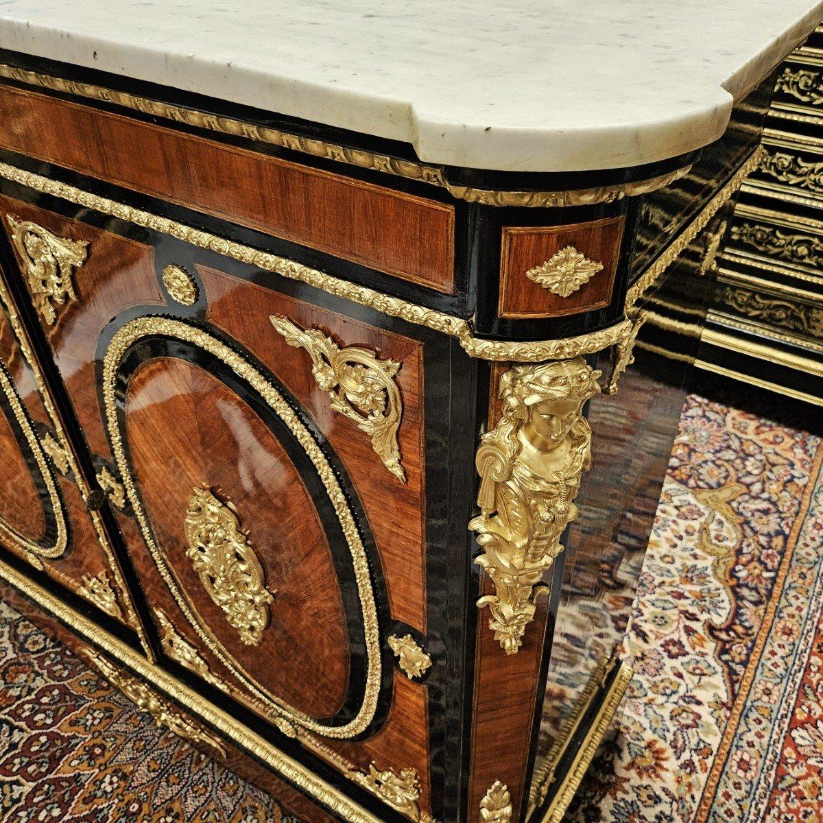 Mid-19th Century French Brown and Gilt Bronze Cabinet by Diehl