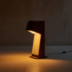 French Brown Bollard Lamp by Jean Balladur, 1969