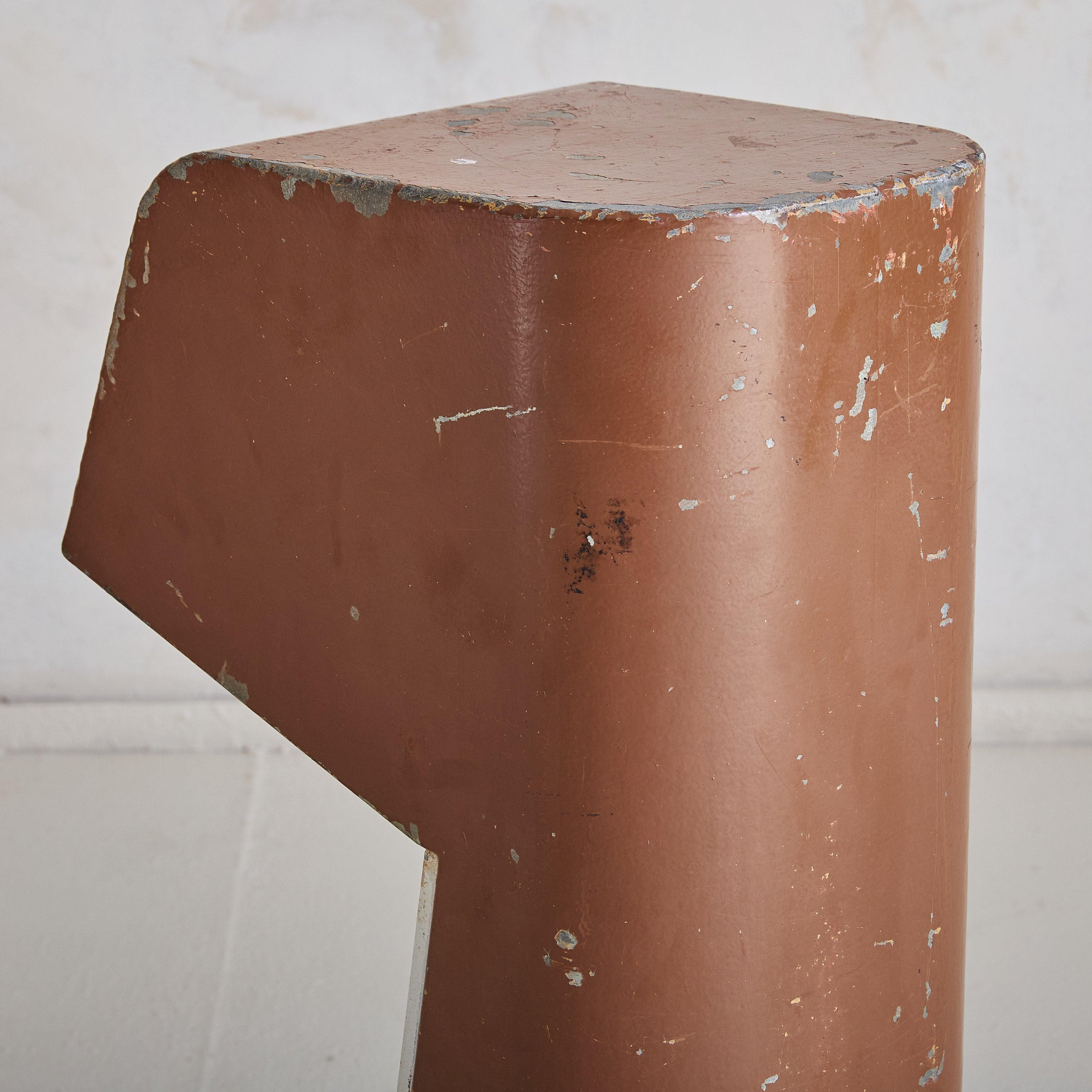 Französische Brown Pollerleuchte von Jean Balladur, 1969 im Angebot 2