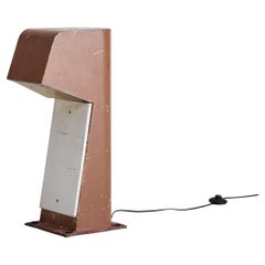 French Brown Bollard Lamp by Jean Balladur, 1969
